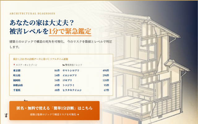 1分で鑑定シロアリリスクシュミレーター